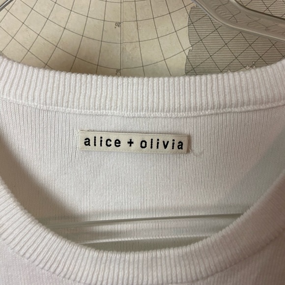 Alice + Olivia side ruffle knit top M - Picture 5 of 11